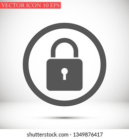 lock vector icon 10 eps