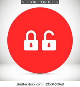 lock vector icon 10 eps