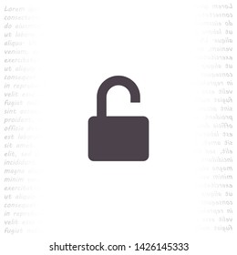 lock vector icon 10 eps , Lorem ipsum Flat design