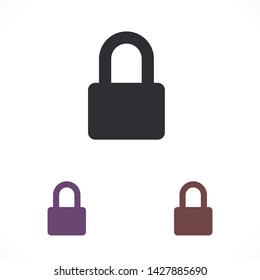 lock vector icon 10 eps , Lorem ipsum Flat design