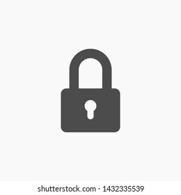 lock vector icon 10 eps , Lorem ipsum Flat design