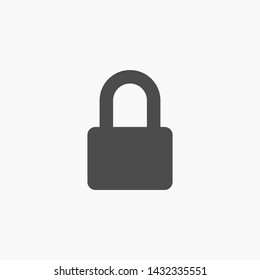 lock vector icon 10 eps , Lorem ipsum Flat design