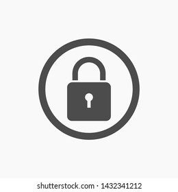 lock vector icon 10 eps , Lorem ipsum Flat design