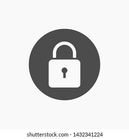 lock vector icon 10 eps , Lorem ipsum Flat design