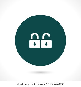 lock vector icon 10 eps , Lorem ipsum Flat design