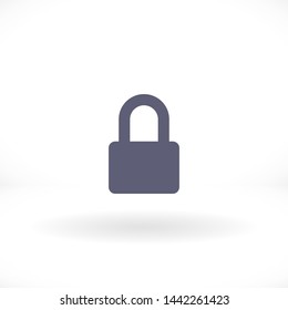 lock vector icon 10 eps , Lorem ipsum Flat design
