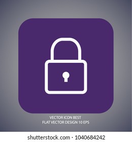 Lock Vector icon