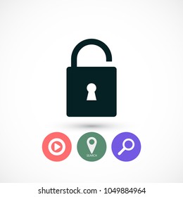 Lock vector icon