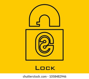 Lock vector icon