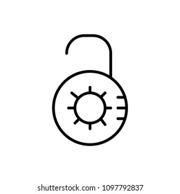 Lock vector icon