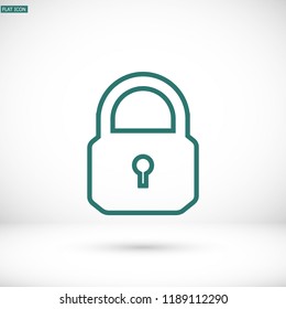 Lock Vector icon