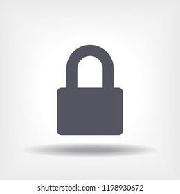 Lock vector icon 