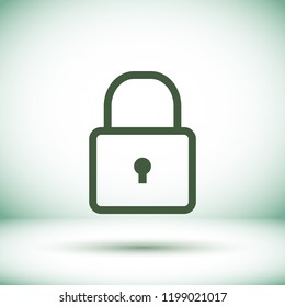 Lock Vector icon
