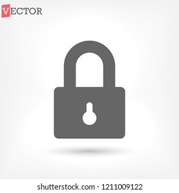 Lock vector icon 