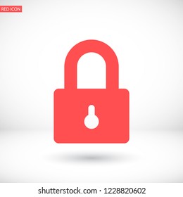 Lock vector icon 
