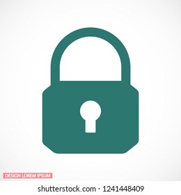 Lock Vector icon