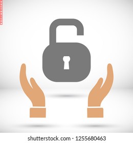 Lock vector icon