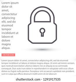 Lock Vector icon
