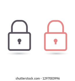 Lock Vector icon