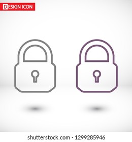 Lock Vector icon