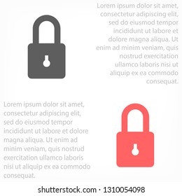 Lock vector icon