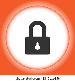 Lock vector icon 