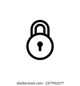 lock vector icon 