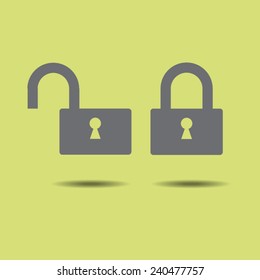 Lock vector icon