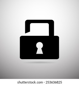 Lock vector icon