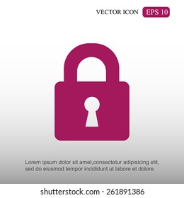 Lock vector icon