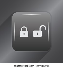 Lock vector icon