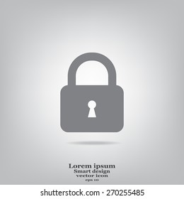 Lock vector icon