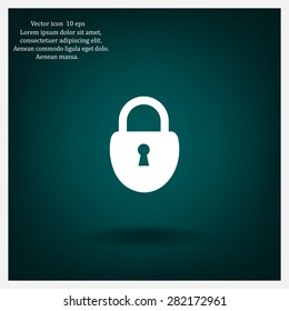 Lock vector icon