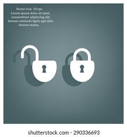 Lock vector icon