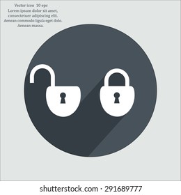 Lock vector icon