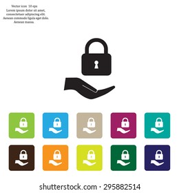 Lock vector icon