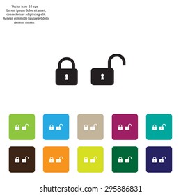 Lock vector icon