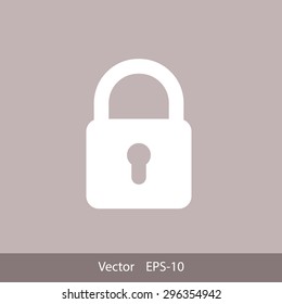 Lock vector icon 