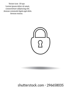 Lock vector icon