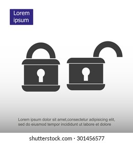 Lock vector icon