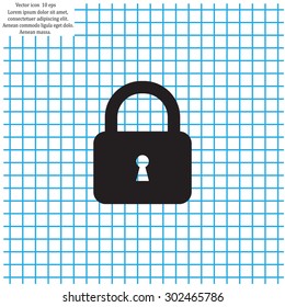 Lock vector icon