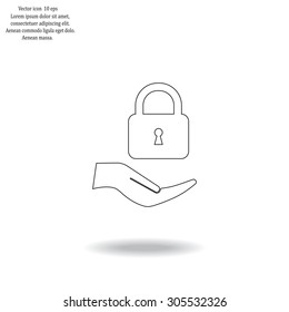 Lock vector icon