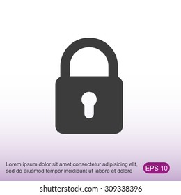 Lock vector icon