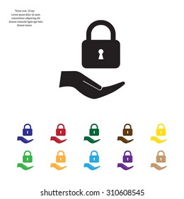Lock vector icon