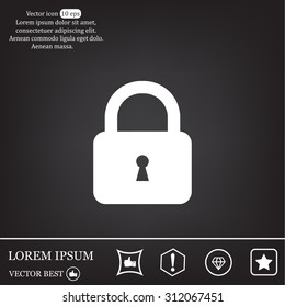 Lock vector icon