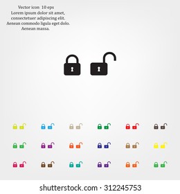 Lock vector icon