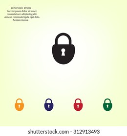 Lock vector icon