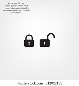 Lock vector icon