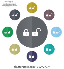 Lock vector icon