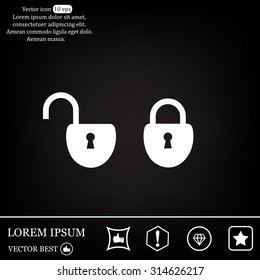 Lock vector icon